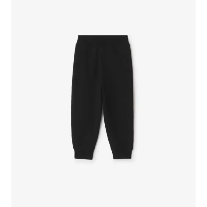 Pantaloni da jogging in cotone con rifiniture a quadri