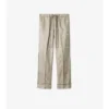 Pantaloni da pigiama in seta con motivo girasole