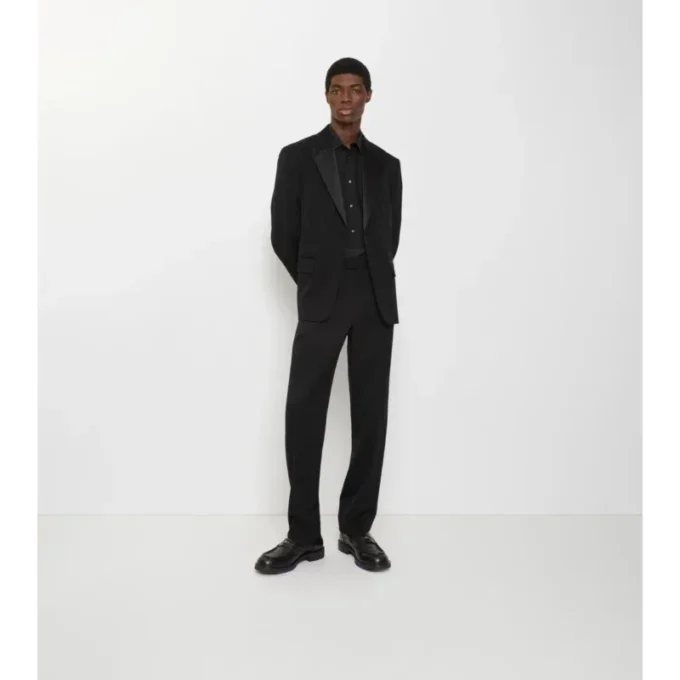 Pantaloni da smoking in lana Grain De Poudre