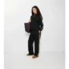 Pantaloni da tuta in cotone con bordi a quadri