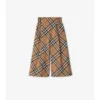 Pantaloni in cotone a quadri