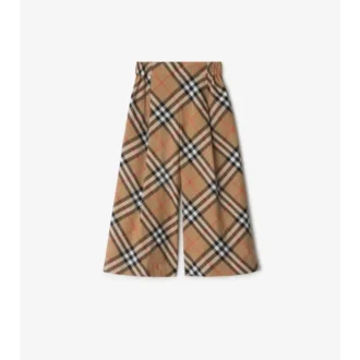 Pantaloni in cotone a quadri