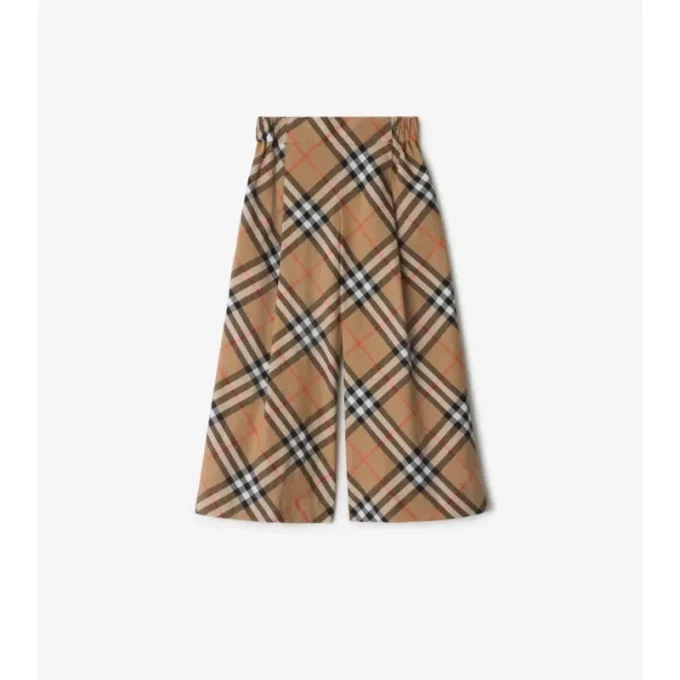 Pantaloni in cotone a quadri