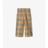 Pantaloni in cotone a quadri