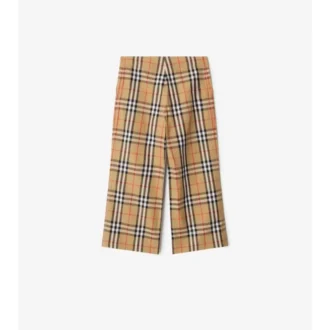Pantaloni in cotone a quadri