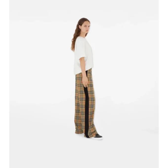 Pantaloni in cotone a quadri