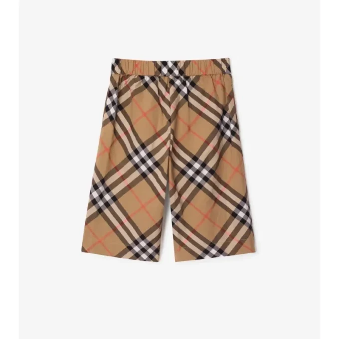 Pantaloni in cotone a quadri