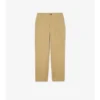 Pantaloni in cotone a quadri testurizzato