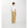 Pantaloni in cotone a quadri testurizzato
