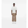 Pantaloni in twill a quadri