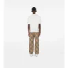 Pantaloni in twill a quadri