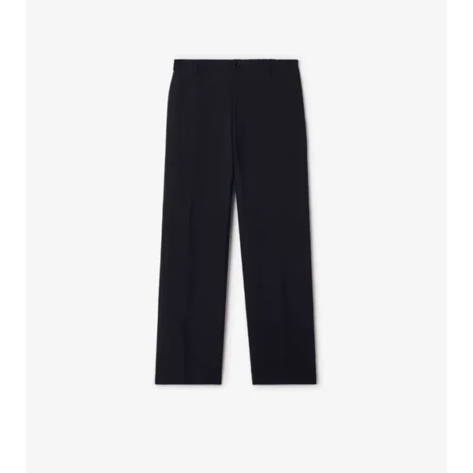 Pantaloni sartoriali in cotone e lino