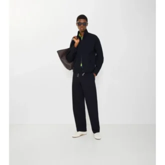Pantaloni sartoriali in cotone e lino