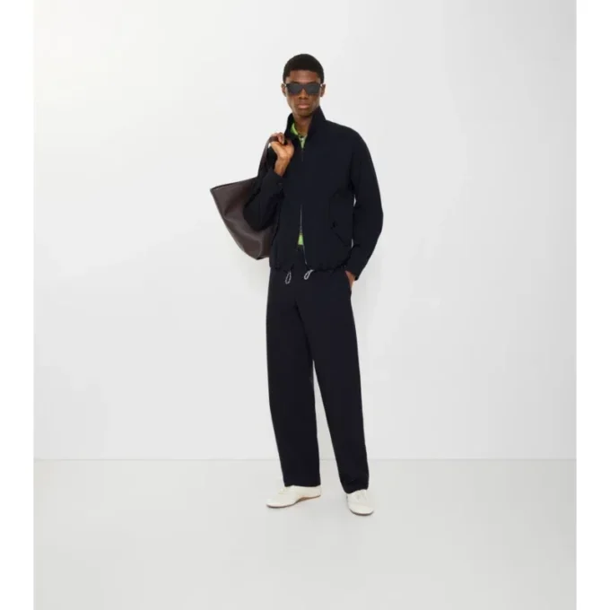 Pantaloni sartoriali in cotone e lino