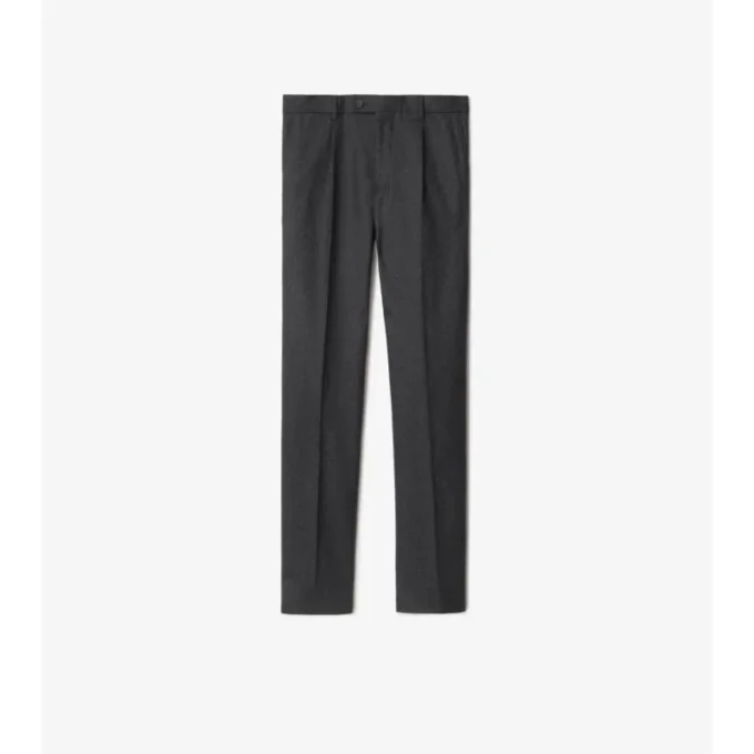 Pantaloni sartoriali in flanella di lana