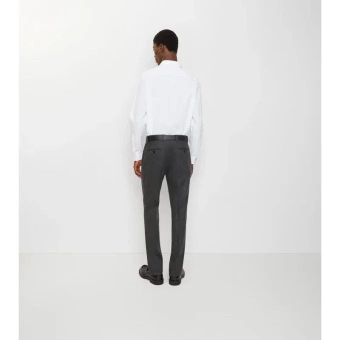 Pantaloni sartoriali in flanella di lana