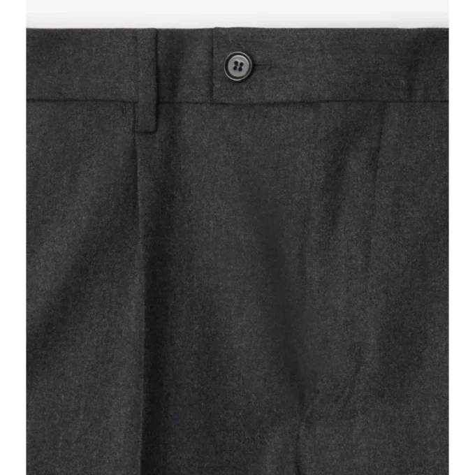 Pantaloni sartoriali in flanella di lana