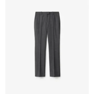 Pantaloni sartoriali in lana a quadri