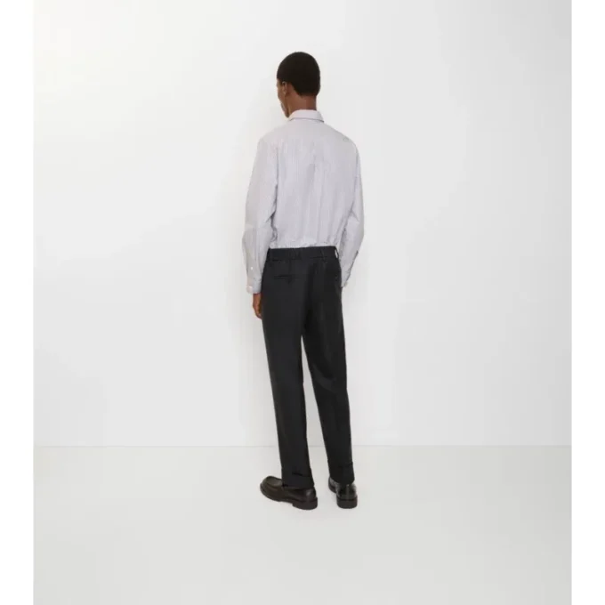 Pantaloni sartoriali in lana a quadri