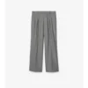 Pantaloni sartoriali in lana con motivo a quadri Puppytooth