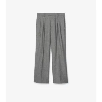 Pantaloni sartoriali in lana con motivo a quadri Puppytooth