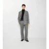 Pantaloni sartoriali in lana con motivo a quadri Puppytooth