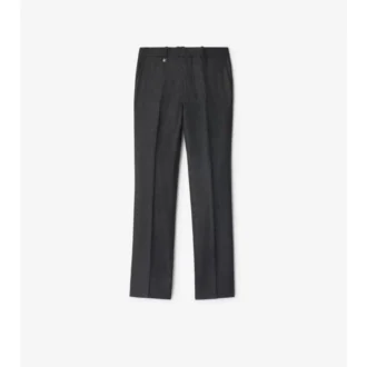 Pantaloni sartoriali in lana e cashmere a quadri