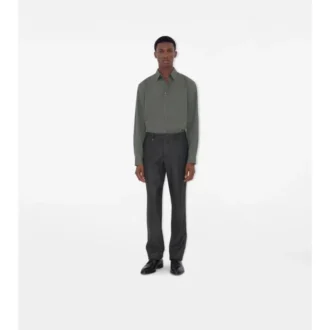 Pantaloni sartoriali in lana e cashmere a quadri