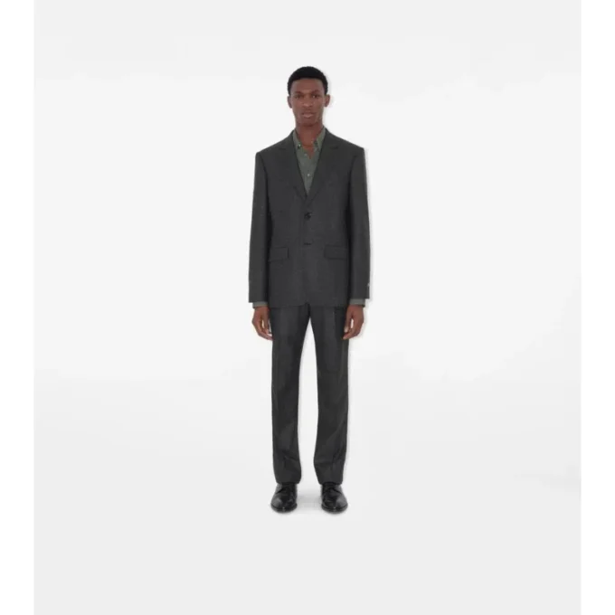 Giacca sartoriale in lana e cashmere a quadri