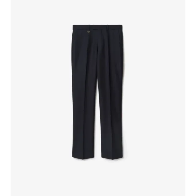 Pantaloni sartoriali in lana e mohair