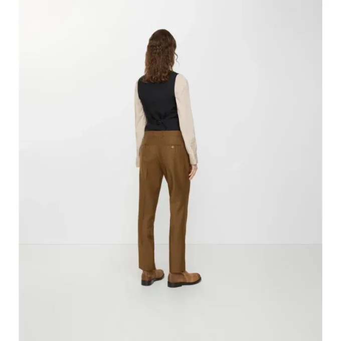 Pantaloni sartoriali in lana e mohair