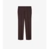 Pantaloni sartoriali in lana e mohair a righe