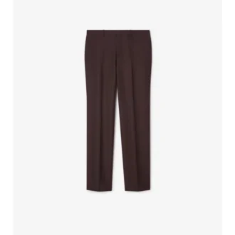 Pantaloni sartoriali in lana e mohair a righe