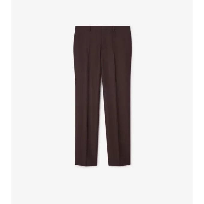 Pantaloni sartoriali in lana e mohair a righe