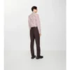 Pantaloni sartoriali in lana e mohair a righe