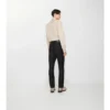 Pantaloni sartoriali in lana e mohair a righe