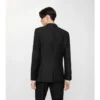 Giacca sartoriale in lana e mohair a righe