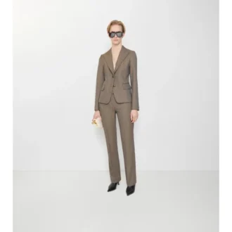 Pantaloni sartoriali in lana Moulina