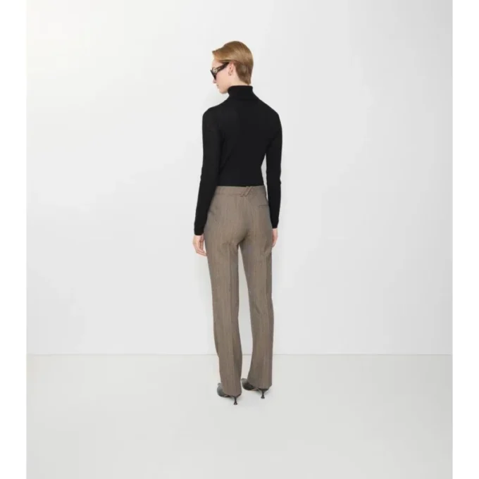 Pantaloni sartoriali in lana Moulina
