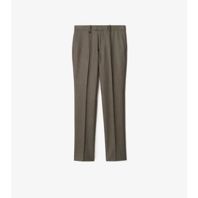 Pantaloni sartoriali in lana Sharkskin