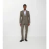 Pantaloni sartoriali in lana Sharkskin