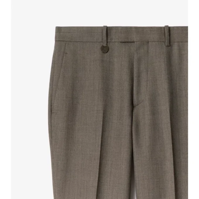 Pantaloni sartoriali in lana Sharkskin