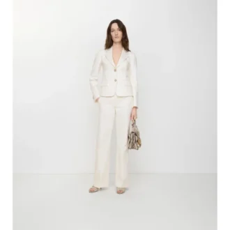 Pantaloni sartoriali in misto cotone