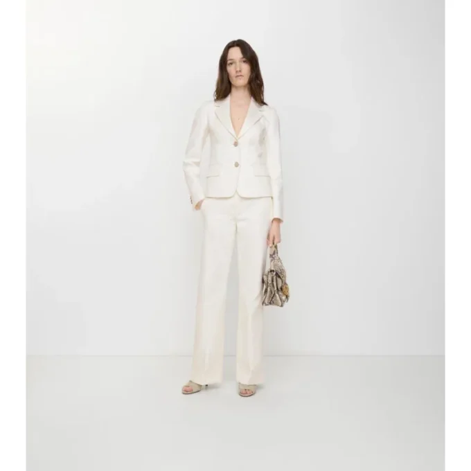 Pantaloni sartoriali in misto cotone
