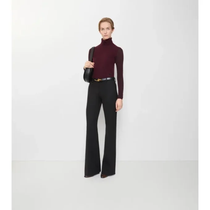 Pantaloni sartoriali in misto lana