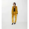Pantaloni sartoriali in velluto barocco
