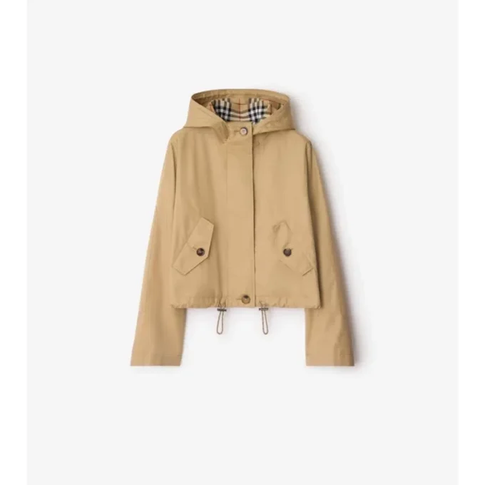 Parka corto in Gabardine