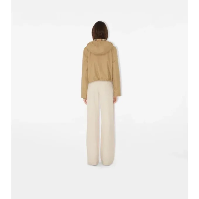 Parka corto in Gabardine