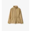 Parka corto in nylon a quadri