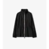 Parka corto in nylon a quadri